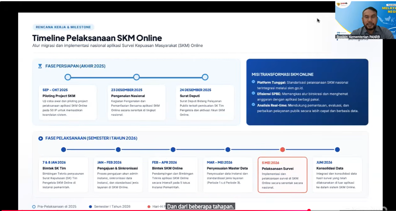 BPSDM Provinsi Riau Ikuti Pendampingan Konsolidasi Data SKM Online untuk Perkuat Kualitas Pelayanan Publik